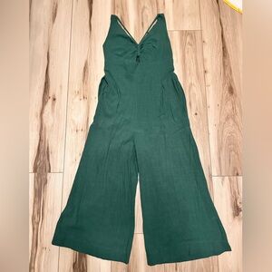 Green Wide-Leg Pants